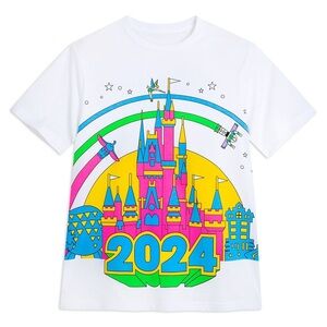 Disney Adult Shirt - 2024 Walt Disney World Castle Tee - Medium